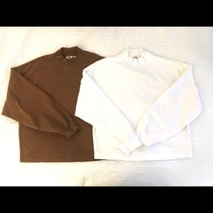 Uniqlo U Crop Top Crew Mock Neck Long Sleeve LOT